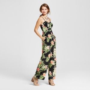 Tropical Print Jumpsuit